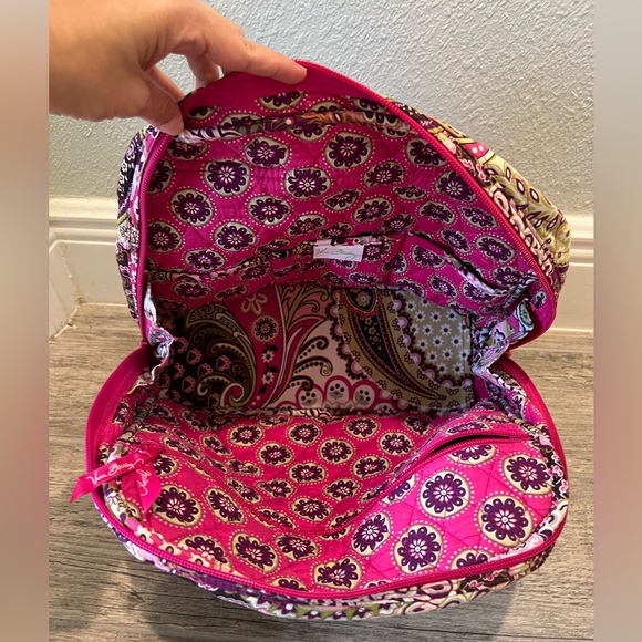 Vera Bradley Bowler Shoulder Bag in Very Berry Paisley - Picture 5 of 6